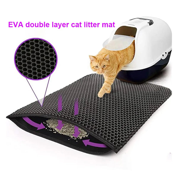 Cat Litter Mat Double Layer Waterproof Urine Proof