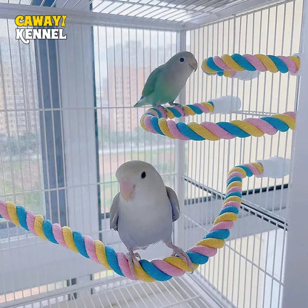 Pet Bird Bite Toys Parrot Color Cotton Rope Toys